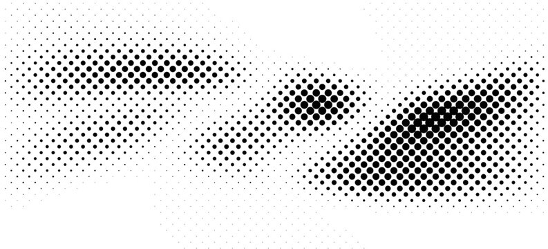 Distressed halftone gradient background. Grunge grit noise texture. Retro pixelated backdrop. Dirty sandy gritty wallpaper. Vector aged speckled surface. Anime or manga style comic textured overlay