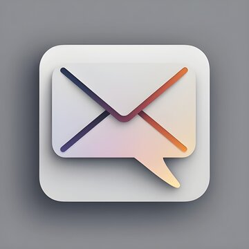 vector illustration of an envelope with a message