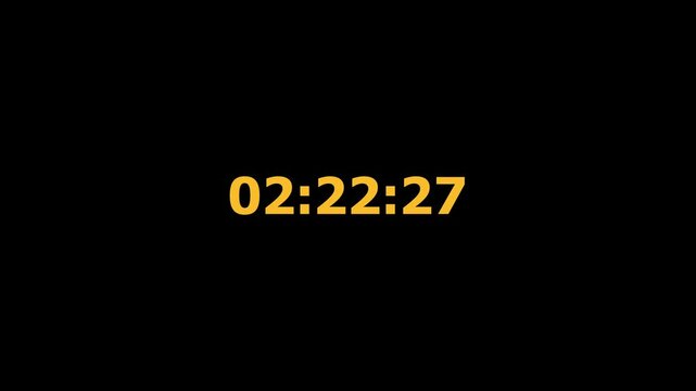 Original Countdown Timer icon animation.Electronic Countdown Timer on a gradient background.Antique Countdown. Pocket Analog timer icon
