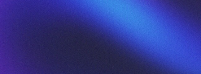 Obraz premium Deep blue abstract gradient background with grainy texture featuring smooth light transition from dark navy to bright electric blue illumination effect.