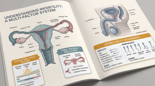 Unveiling the intricate biological pathways of human reproduction and the multifactor systems impacting fertility knowledge in a medical guide
