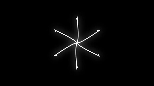 Circle Ring Accent Highlights Elements,shiny circle burst and firework explosion animation loop, white cartoon firework shape Motion Graphic, ellipse blast animation, black background. 4k video