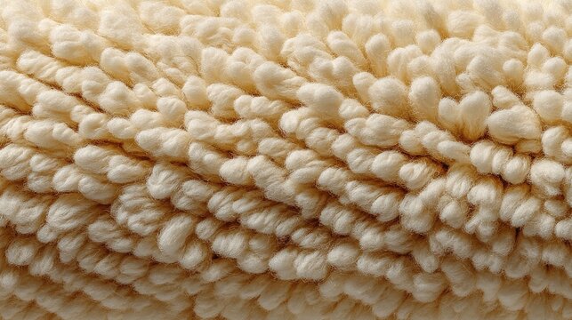 Boucle fabric texture, looped cream yarn, nubby furniture cloth, modern interior textile background, soft tactile surface 