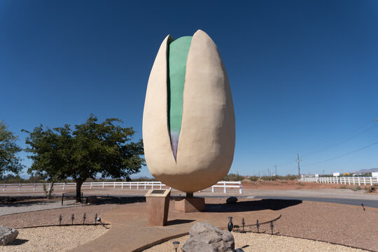 Alamogordo, New Mexico: World&rsquo;s Largest Pistachio at McGinn&rsquo;s PistachioLand. Roadside attraction along Highway 54. Known for pistachio farm tours and ice cream.  