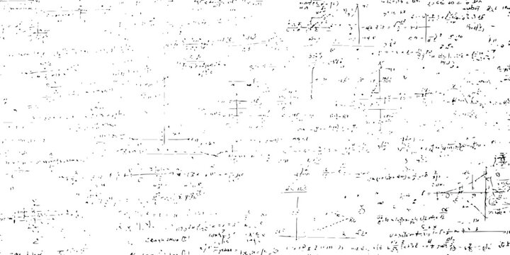 Abstract messy handwriting math equations and scribbles grunge texture background vector illustration.