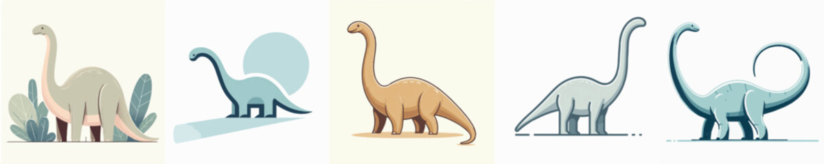 Brachiosaurus Vector Illustration © Fajar