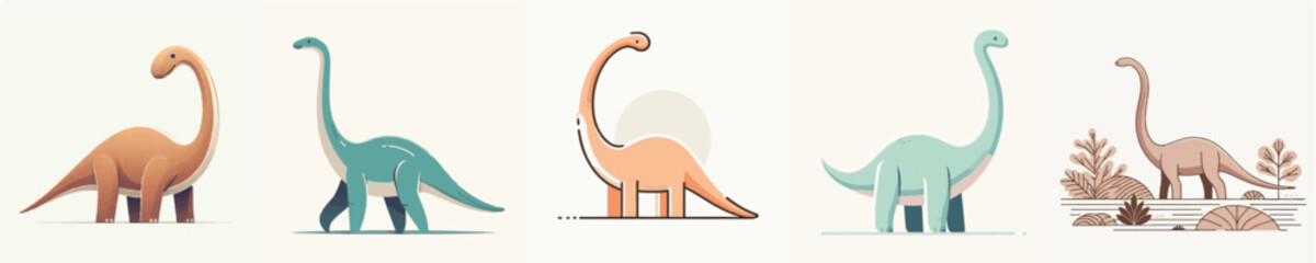 Brachiosaurus Vector Illustration © Fajar