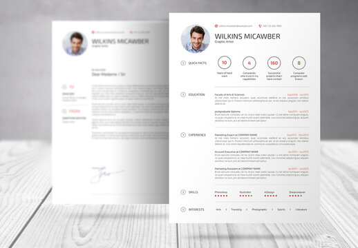 Resume, Cover Letter, Portfolio and References Template