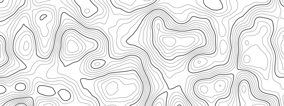 Nautical chart with radar and sonar patterns on ocean. Floor for topographic vector design world map of sea. Depth and navigation lines through cartography topographic illustration.