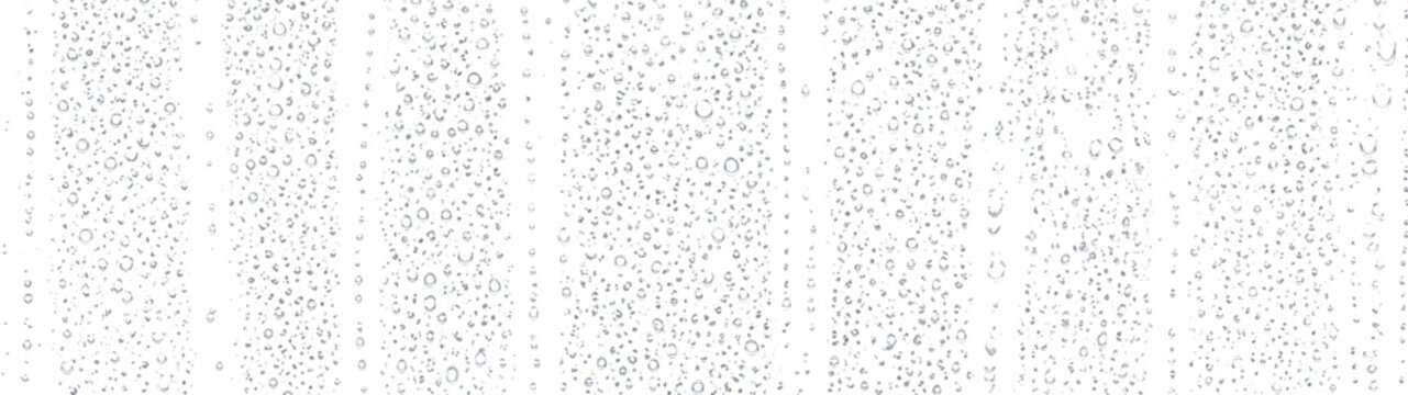 Water drops rain curtain glass overlay transparent abstract background