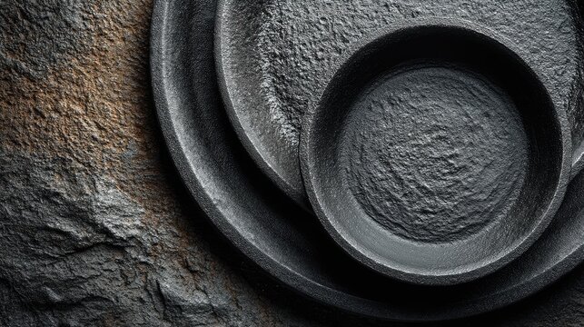Cast iron texture, rough black metal surface, skillet pan material, heavy industrial background, matte porous finish 