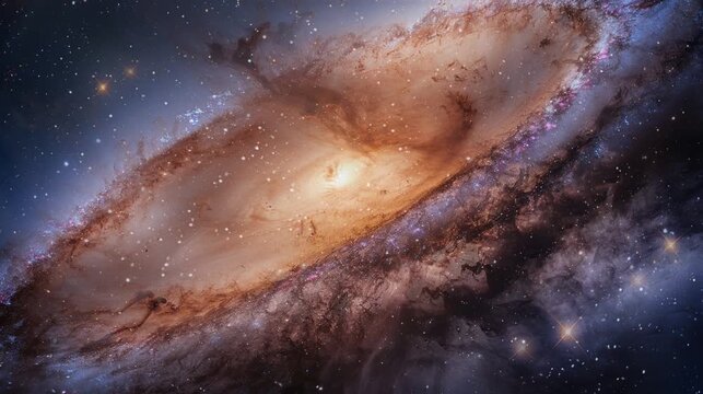 Amazing Cosmic Atmosphere with Shimmering Galactic Colors
