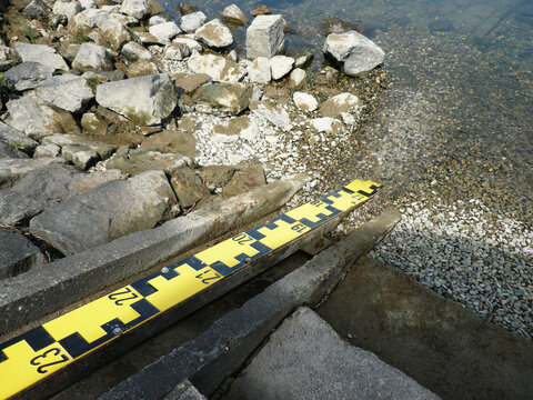 River Depth Measurement Scale