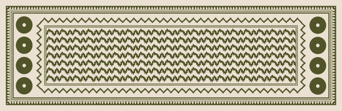 digital kurti design and dupatta design geoemrtic and floral elements ready to print 