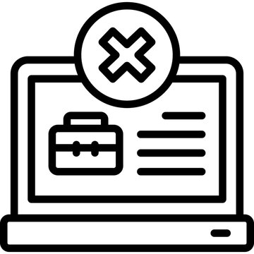 No Job Laptop icon
