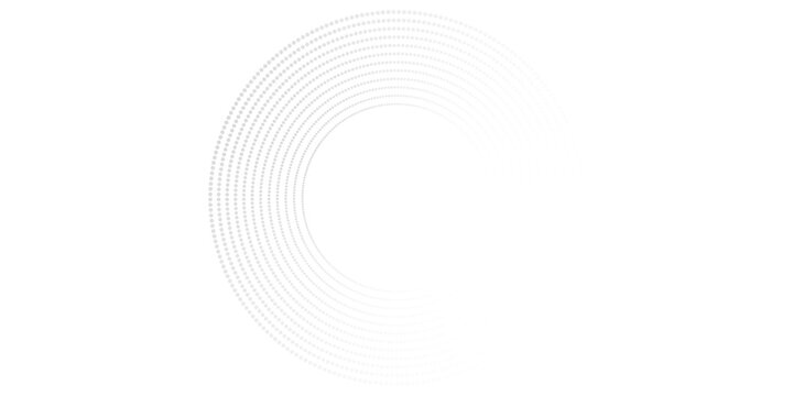 Dot cicle line with white architecture futuristic background minimal concept design art simple