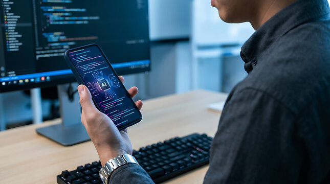 Artificial Intelligence Mobile Coding Software Development Digital Technology