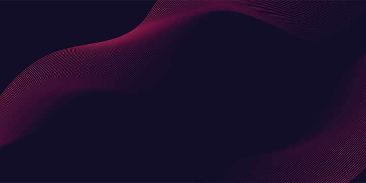 Abstract red line wave pattern on dark blue background. Geometric line art design. Futuristic technology concept. Suitable for banner, business, wallpaper, corporate, website, flyer. graphic, 10eps