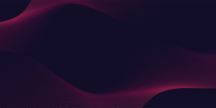 Abstract red line wave pattern on dark blue background. Geometric line art design. Futuristic technology concept. Suitable for banner. graphic, 10eps