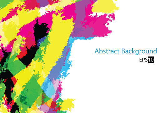 Abstract vector splatter color background design. illustration vector design.
