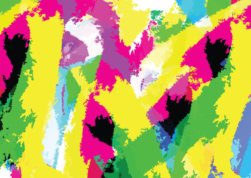 Vibrant Color Background with Abstract Paint Splatter and Dynamic Liquid Splash Vector Illustration, Modern Multi-Color Backdrop for Creative Banner Design