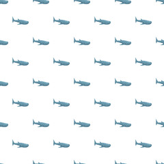 Fototapeta premium Whale sharks creating a seamless pattern for ocean life and aquatic designs