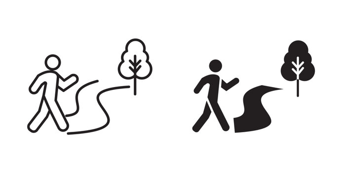 walking trail icon