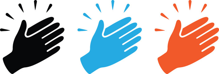 Fototapeta premium Clapping hands vector illustration
