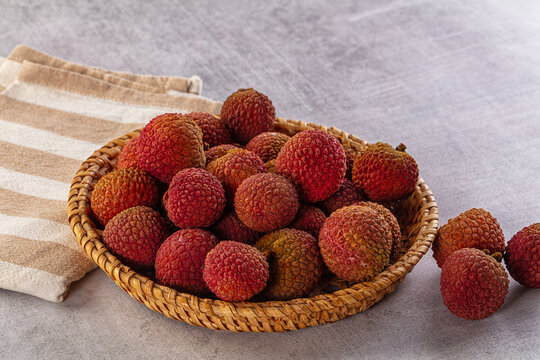 Sweet juicy tropical lychee fruit