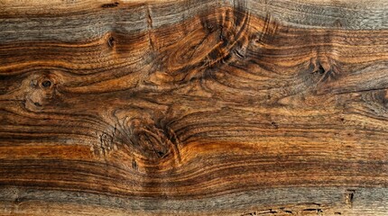 Obraz premium Natural Solid Wood Plank Background with Unique Grain Knots and Swirls