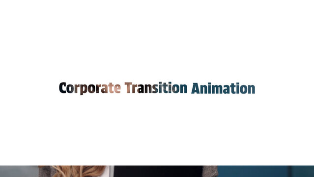 Corporate Transition Animation | Clean Modern Text Typography Shape Minimal Slide Geometric Opener Title Presentation Business Pack