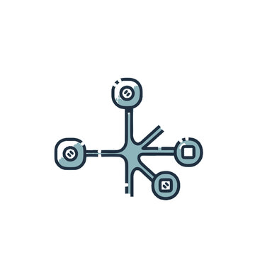 Drone with Multiple Camera Views.