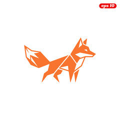 Fototapeta premium Geometric Origami Fox Illustration.