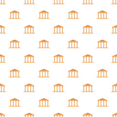 Fototapeta premium Repeating ancient temple architecture creating a historical seamless pattern