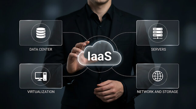IaaS Cloud Computing Technology Infrastructure Digital Network System