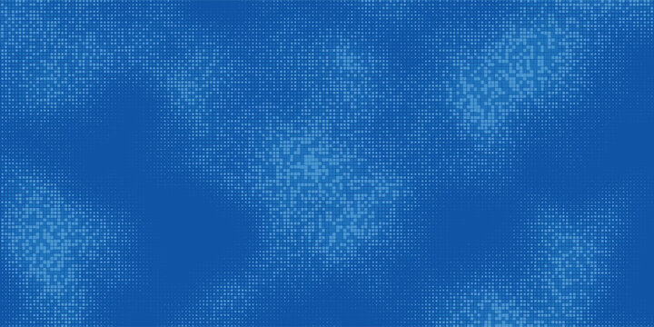 Digital cloud computing visualization with light blue halftone squares vector design