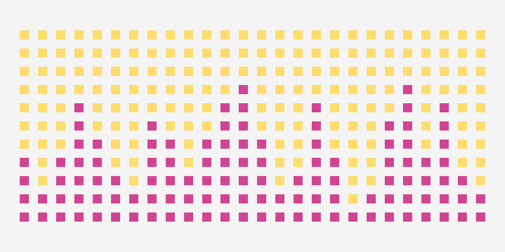 Graphics pixel of a music equalizer on a white background