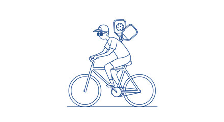 Obraz premium A person rides bicycle with another sitting on rear rack in city