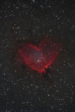 The heart nebula, ic 1805, in cassiopeia