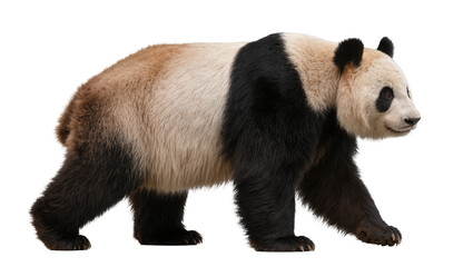 Giant panda bear walking, isolated on transparent background © Andrej