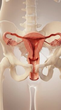 Reproductive organ system: female womb, ovulate cycle, hormone health, pelvic structure, internal medicine, human body, endometrium layer, ovary function, menstrual disorder, uterine fibroid.