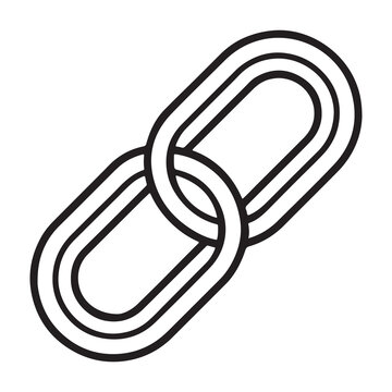 Chain link symbol icon design element  chainlink logo  connection and unity concept