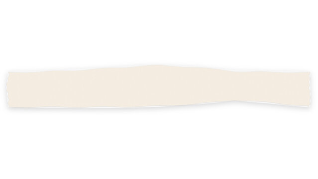A piece of torn beige paper with wavy edges