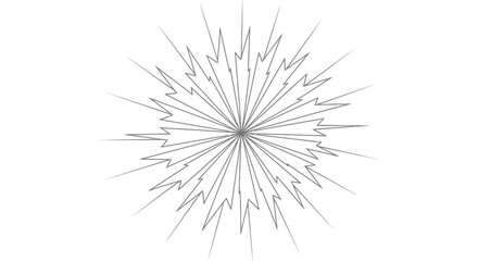 Fototapeta premium Abstract Starburst Burst Flash Geometric Radial Pattern