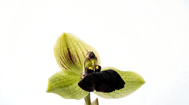 Black Orchid Coelogyne Pandurata Rare Indonesian Flower Macro Photography