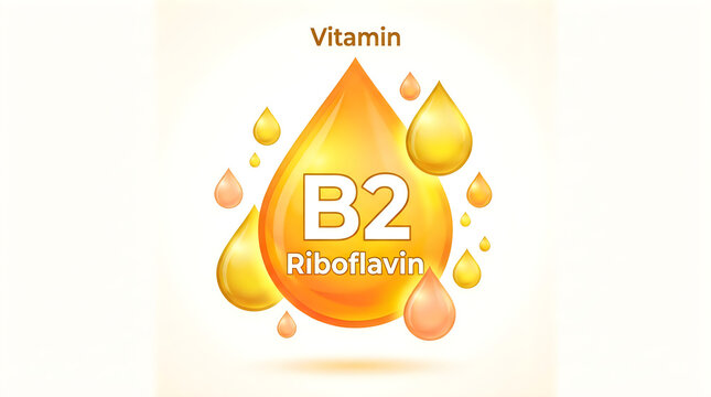 Vitamin B2 riboflavin chemical structure icon with orange slices background