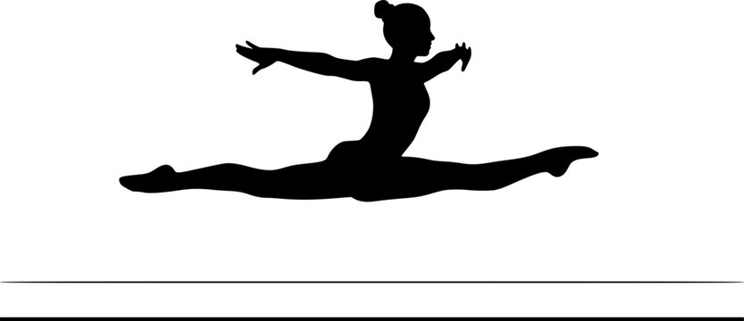 Ballet dancer physics diagram illustrating lift and drag forces isolated on white background
