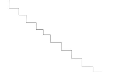 Fototapeta premium Minimalist Staircase Descent, Clean Design, Architectural Element, Diagonal Line