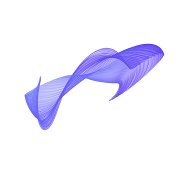 Blue Purple Twisted Ribbon Infinite Loop