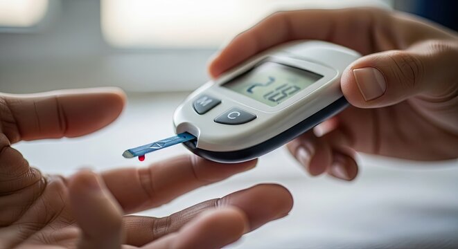 Blood glucose monitoring with a glucometer